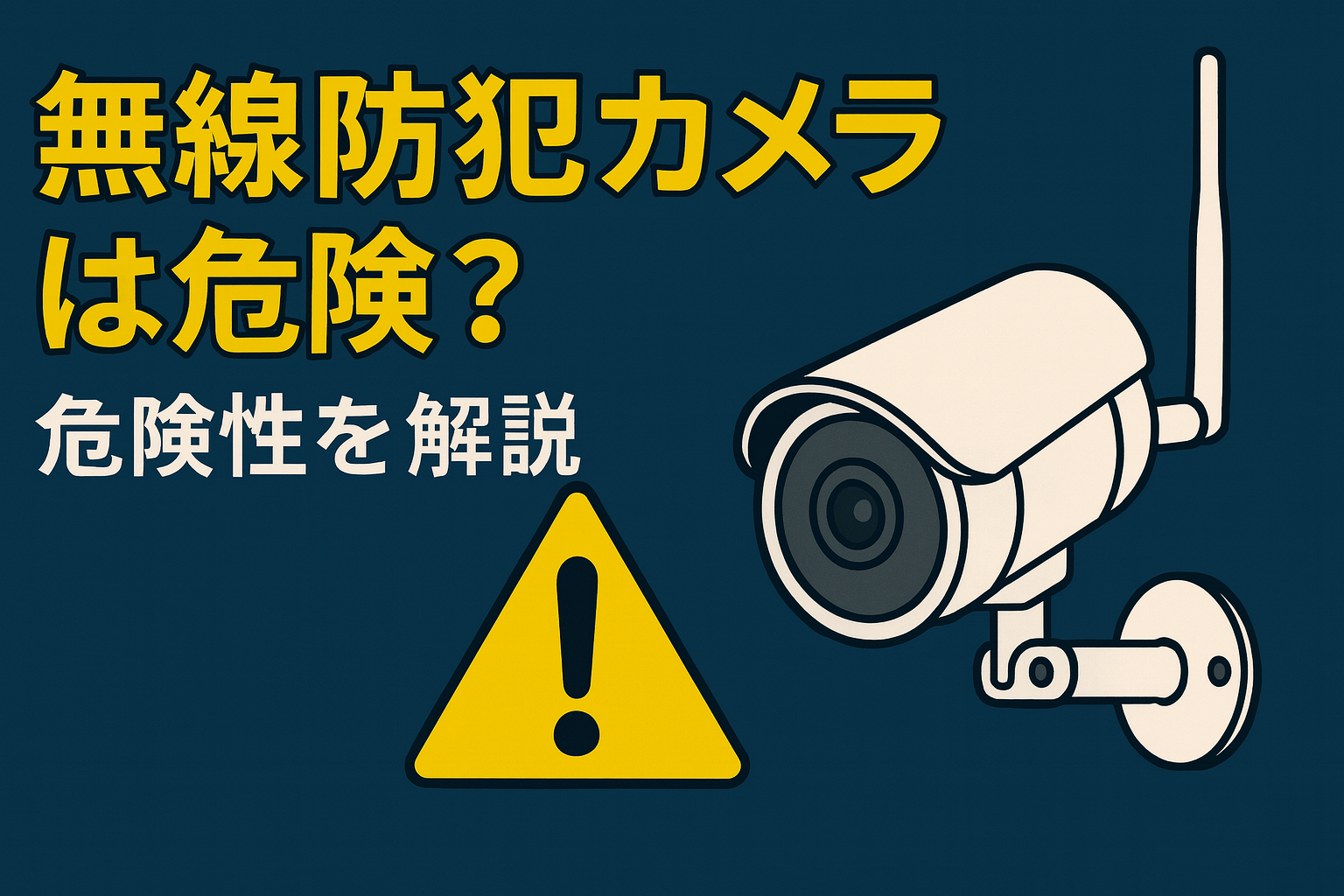 無線防犯カメラは危険？有線との違いと最適な設置場所 