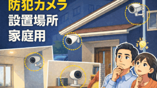 【家庭用】防犯カメラ設置位置！屋外・屋内／戸建て・マンション別に解説 