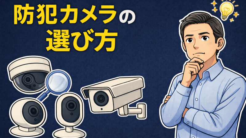 防犯カメラの選び方を7つの手順で解説！設置事例20選を紹介 